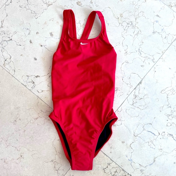 Nike Red One Piece Racerback Competitive Swimsuit size 4 (or size 30) NWT - Picture 5 of 12